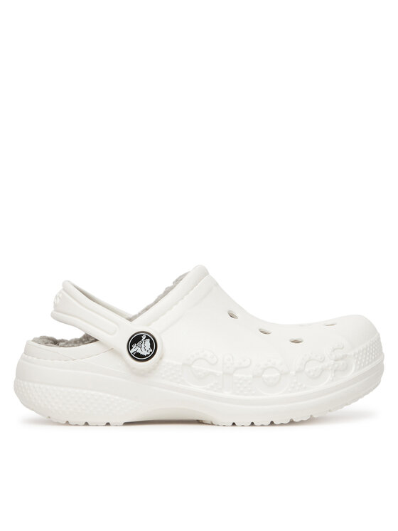 Şlapi Crocs C-BAYA LINED CLOG K 207500-11H Alb