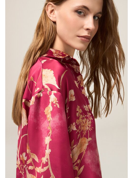 Oltre Oltre Camicia 5023J000802N0S9 Rosa Boxy Fit