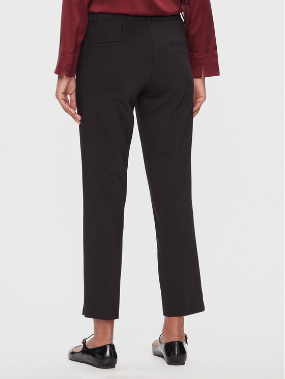 Marella Marella Spodnie materiałowe Macario 2413131031200 Czarny Regular Fit