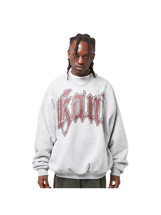 Karl Kani Karl Kani Bluza Inside Out Crew Szary Regular Fit