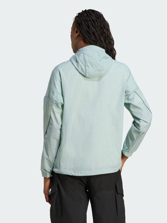 adidas adidas Kurtka anorak Terrex Xploric Turkusowy Loose Fit