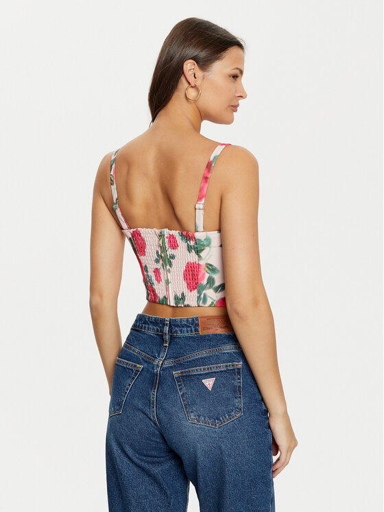 Guess Guess Top W5RH26 WGLO2 Barevná Regular Fit