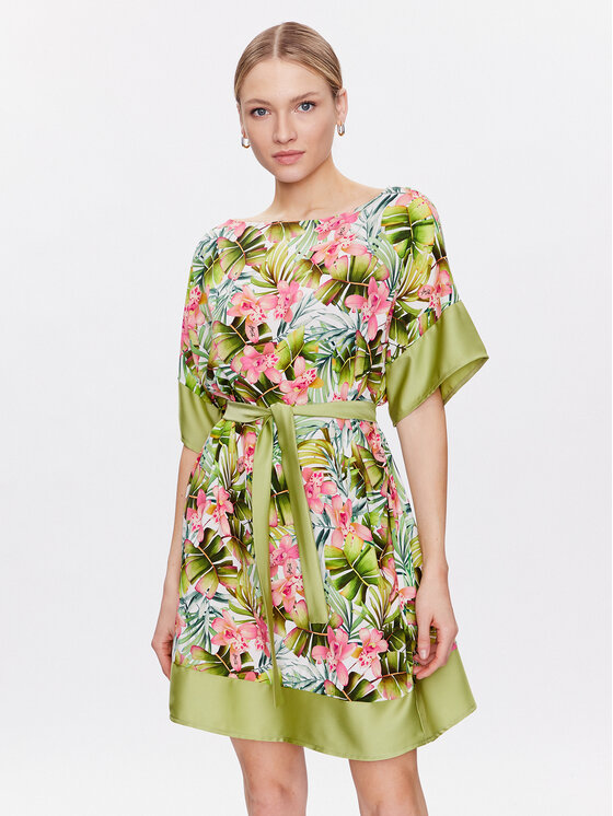 Liu Jo Beachwear Liu Jo Beachwear Plážové šaty VA3141 T3347 Zelená Relaxed Fit