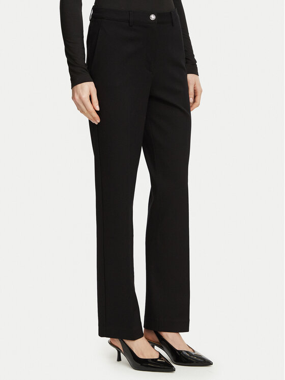 Guess Guess Medžiaginės kelnės W6BB24 K6211 Juoda Regular Fit