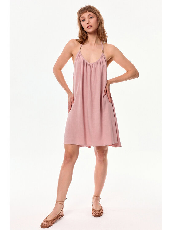 MANDRAGORA MANDRAGORA Vestito estivo Sola Rosa A-Line Fit
