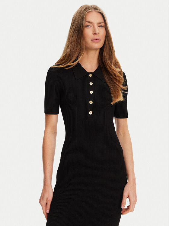 MICHAEL Michael Kors MICHAEL Michael Kors Sukienka dzianinowa MT5832333D Czarny Slim Fit