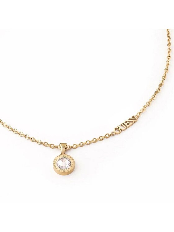 Guess Guess Naszyjnik JUBN02245JW-YG Złoty