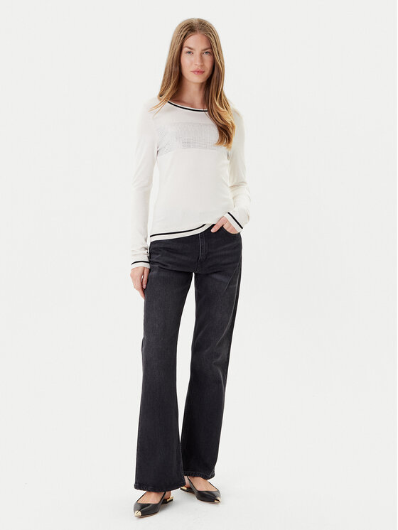 Liu Jo Sport Liu Jo Sport Sweter TF5209 MS49I Écru Regular Fit