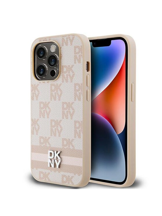 Etui na telefon DKNY, Różowe, Apple iPhone 14 Pro