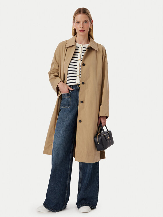 Tommy Hilfiger Tommy Hilfiger Trenčkot WW0WW49842 Tmavě béžová Regular Fit