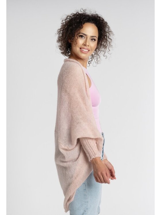 Kardigan, rozmiar L/XL, Różowy, Lekki Kamila