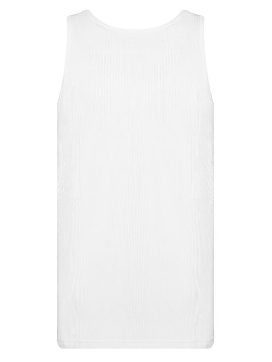 adidas adidas Tank top Trefoil Essentials IY7366 Biały Regular Fit