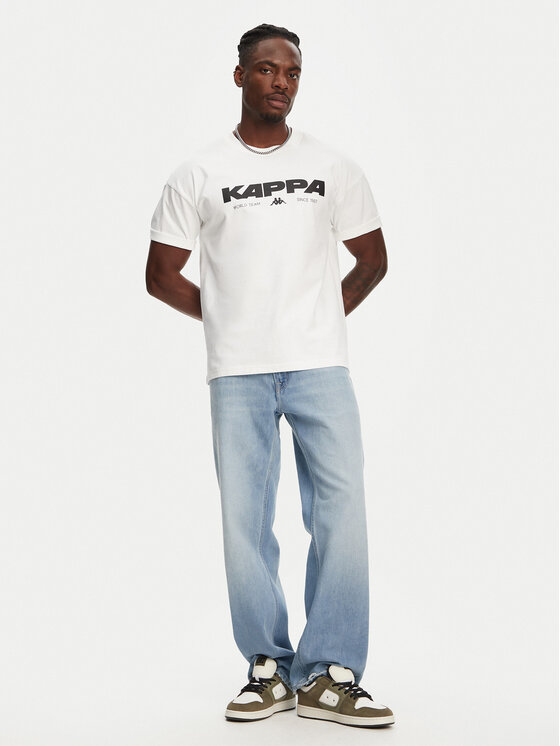 Kappa Kappa T-shirt Nhisso 351S5MW Bianco Regular Fit