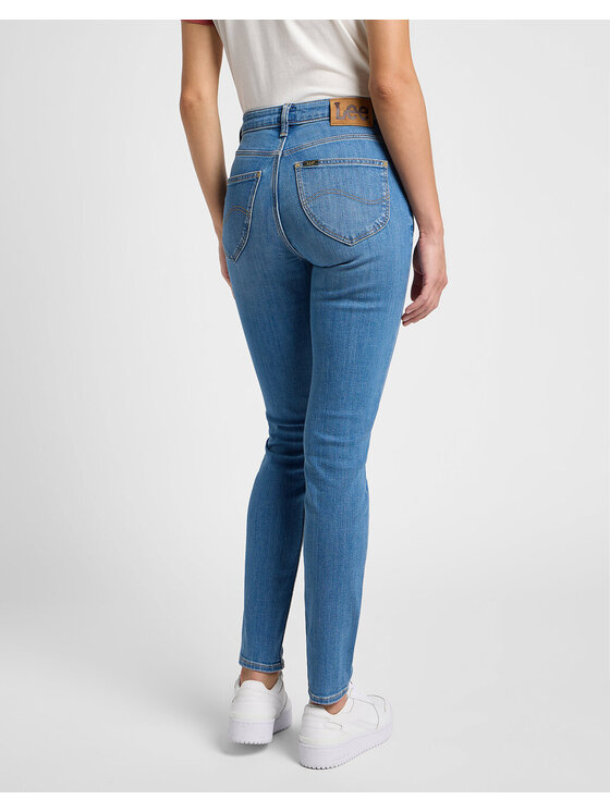Lee Lee Jeansy SCARLETT HIGH Niebieski Slim Fit