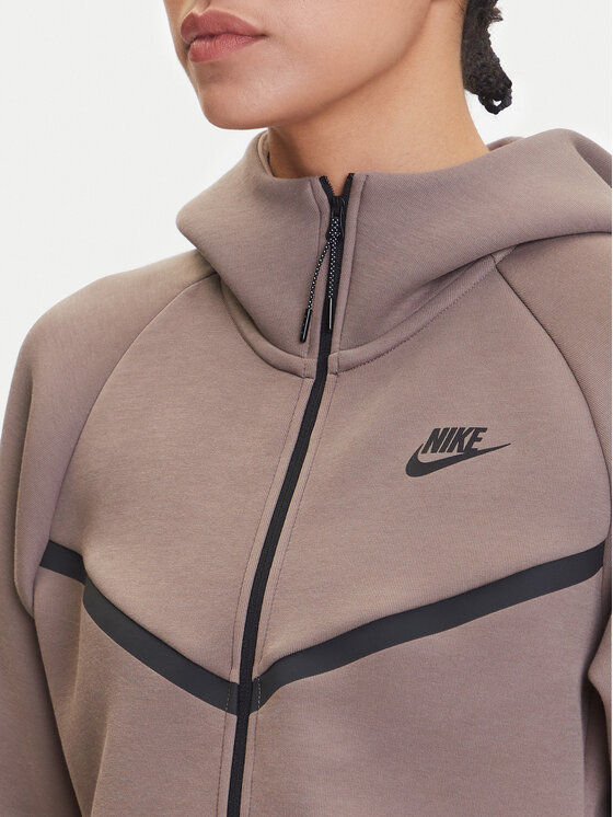 Nike Nike Mikina Tech Fleece Windrunner HV6747 Hnědá Regular Fit