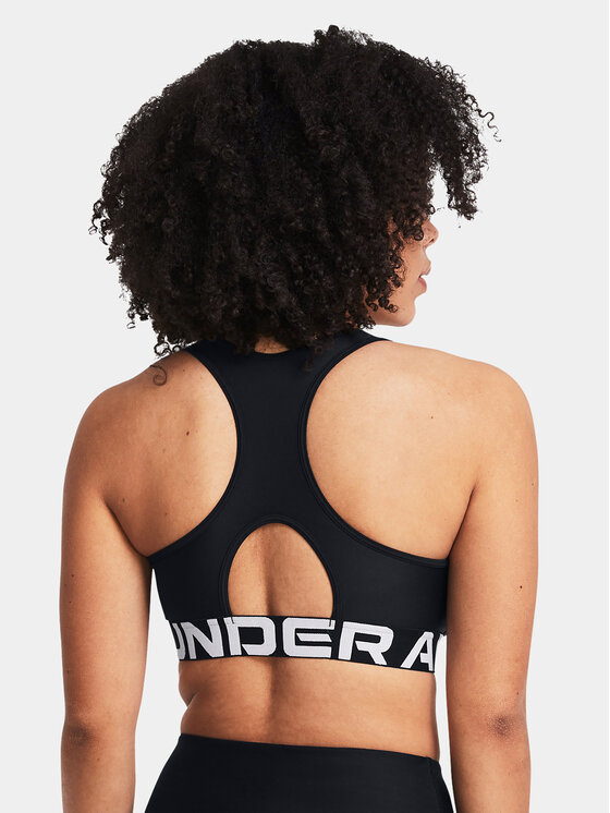 Under Armour Under Armour Biustonosz sportowy Ua Hg Authentics Mid Branded 1383544-001 Czarny Compression Fit