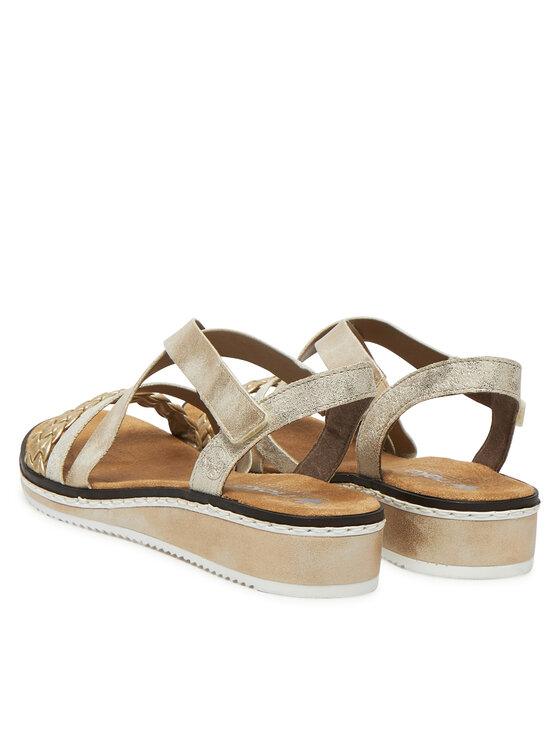 Rieker Rieker Sandalen V3663-90 Goldfarben