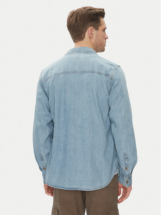 Guess Jeans Guess Jeans džínsová košeľa M5GH56 D5M82 Modrá Regular Fit
