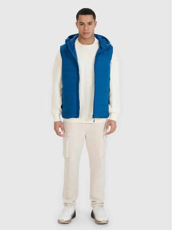 4F 4F Kamizelka BASIC+ Turkusowy Regular Fit