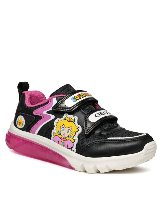 Geox Geox Tenisice J Ciberdron Girl J46LPA 054FU C0922 DD Crna