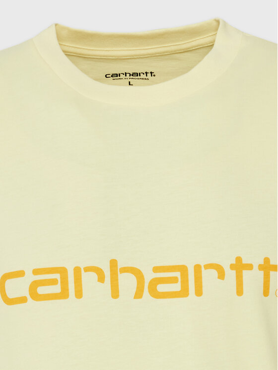 Carhartt WIP Carhartt WIP Tricou Script I031047 Galben Regular Fit