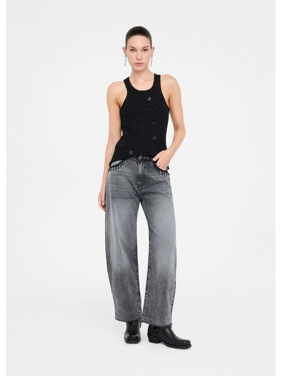 Liu Jo Liu Jo Jeansy MF5400D492703223 Czarny Carrot Fit
