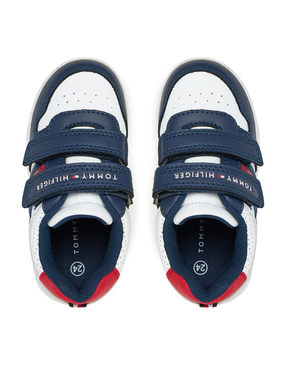 Tommy Hilfiger Tommy Hilfiger Laisvalaikio batai Flag Low Cut Velcro Sneaker T1X9-33841-1355 M Tamsiai mėlyna