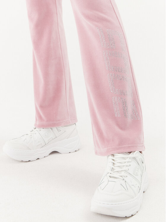 2005 2005 Teplákové nohavice Velour Sweats Ružová Straight Fit