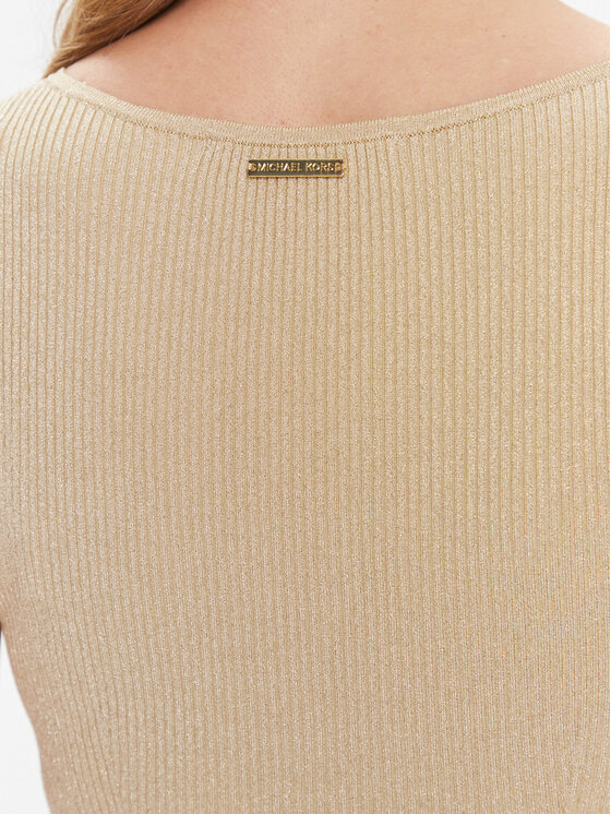 MICHAEL Michael Kors MICHAEL Michael Kors Rochie tricotată MR4822IAFB Auriu Regular Fit