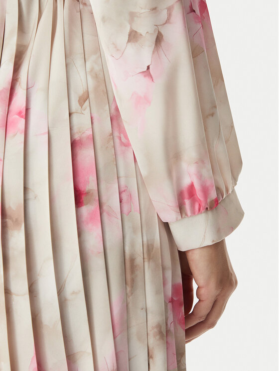 Rinascimento Rinascimento Koktel haljina CFC0127960003 Svijetlo bež Regular Fit