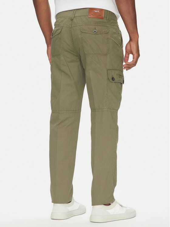 Aeronautica Militare Aeronautica Militare Pantaloni din material 251PA1662CT3526 Kaki Regular Fit