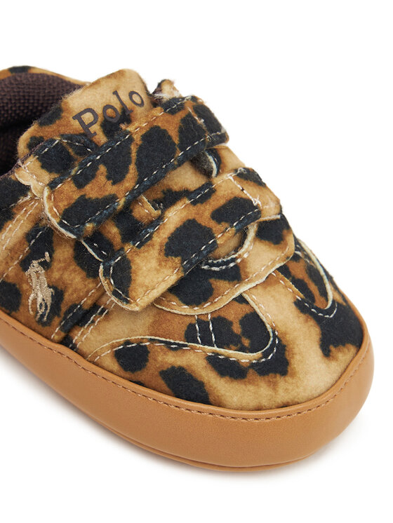 Polo Ralph Lauren Polo Ralph Lauren Pantofiori pentru bebeluși Heritage Court III T-Toe RL03388256 Maro