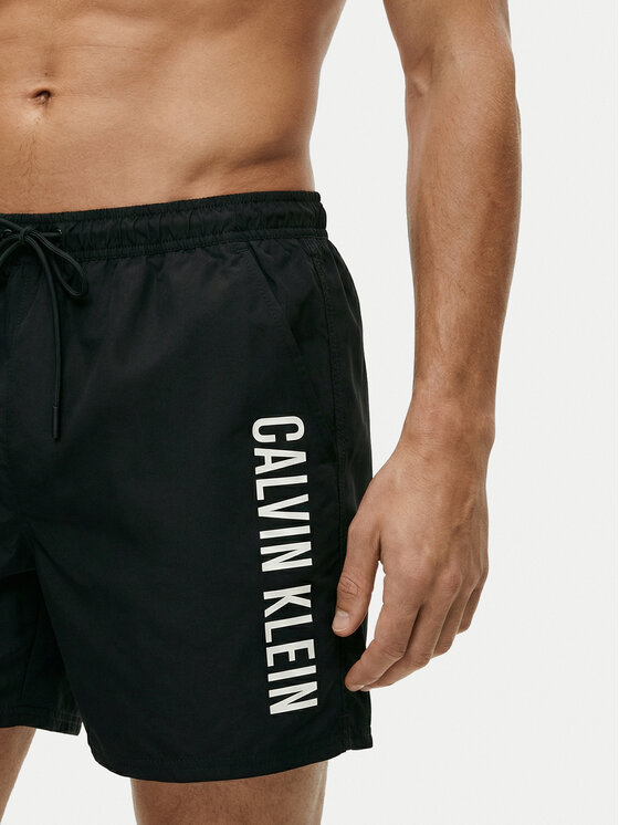 Calvin Klein Swimwear Calvin Klein Swimwear Plaukimo šortai LV00N61047 Juoda Regular Fit