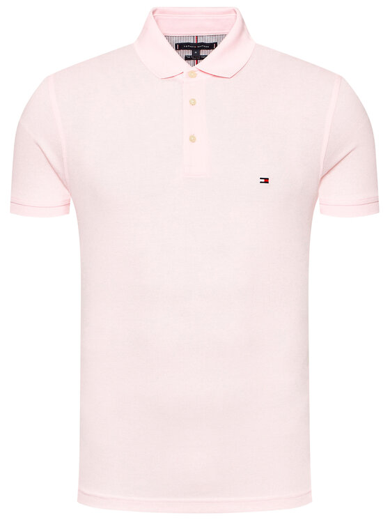 Tommy Hilfiger Tommy Hilfiger Поло 1985 MW0MW17771 Рожевий Slim Fit