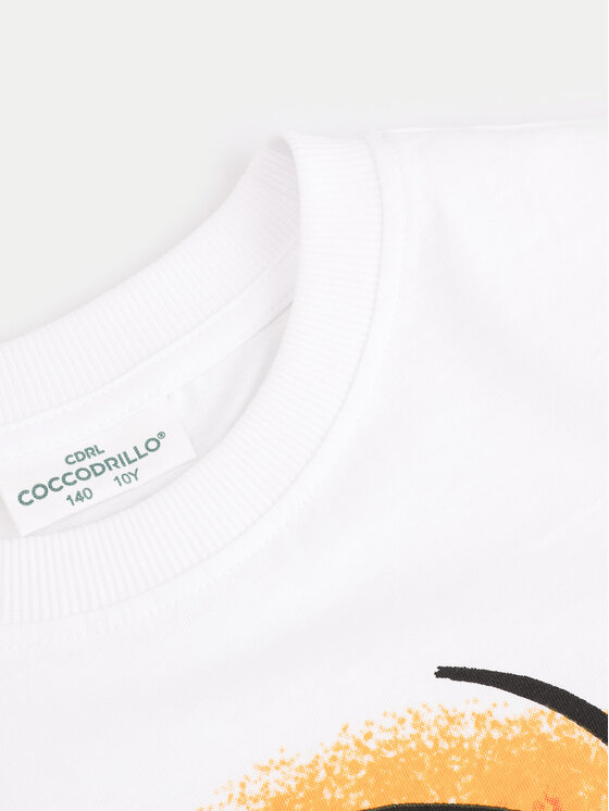 Coccodrillo Coccodrillo Tričko ZC4143213VBA Biela Regular Fit