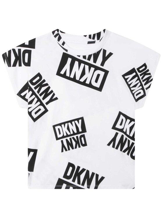 DKNY DKNY Marškinėliai D35S84 S Juoda Regular Fit