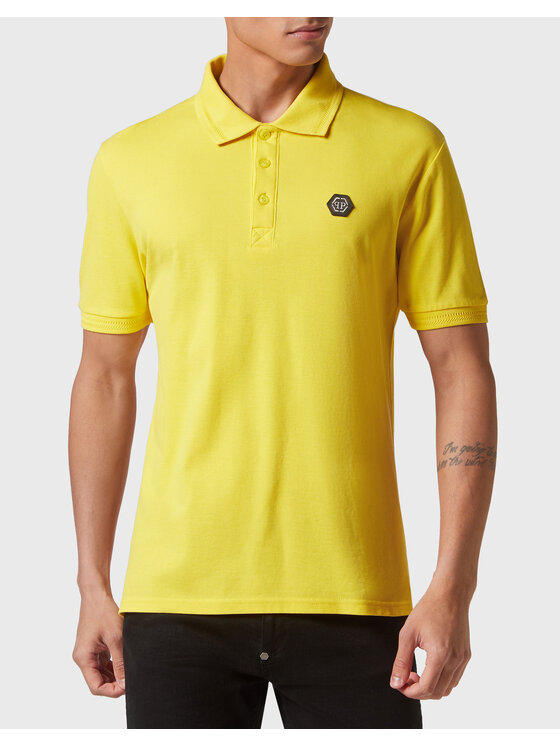 PHILIPP PLEIN PHILIPP PLEIN Polo 2527 Żółty Slim Fit
