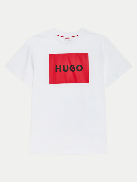 HUGO Hugo Tricou G00144 D Alb Regular Fit
