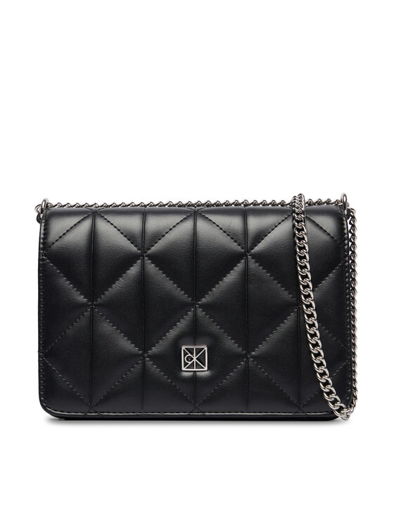 Calvin Klein Calvin Klein Kabelka Quilted Mini Chain Bag LV04F3321G Čierna