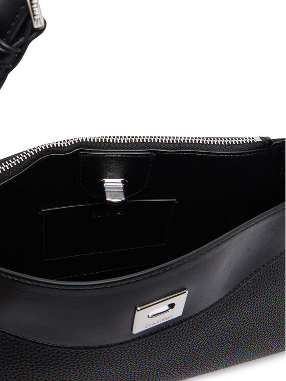 Calvin Klein Calvin Klein Torebka Mix Media Shoulder Bag LV04F3886G Czarny