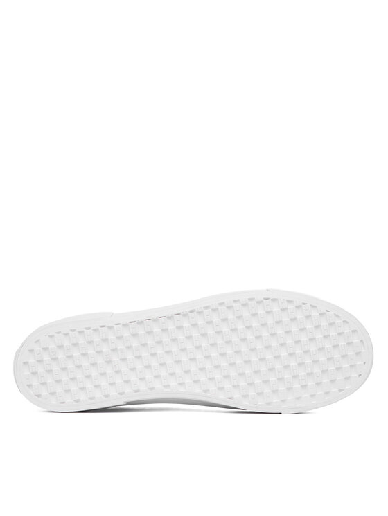 Tommy Hilfiger Tommy Hilfiger Sneakersy Th Foxing Platform Leather FW0FW09018 Biela