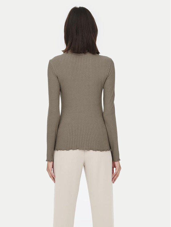 JDY JDY Majica Fransiska 15228065 Smeđa Slim Fit