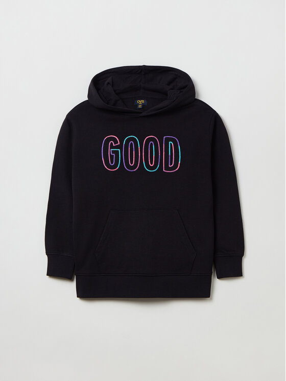 OVS OVS Sweatshirt 1893428 Schwarz Relaxed Fit