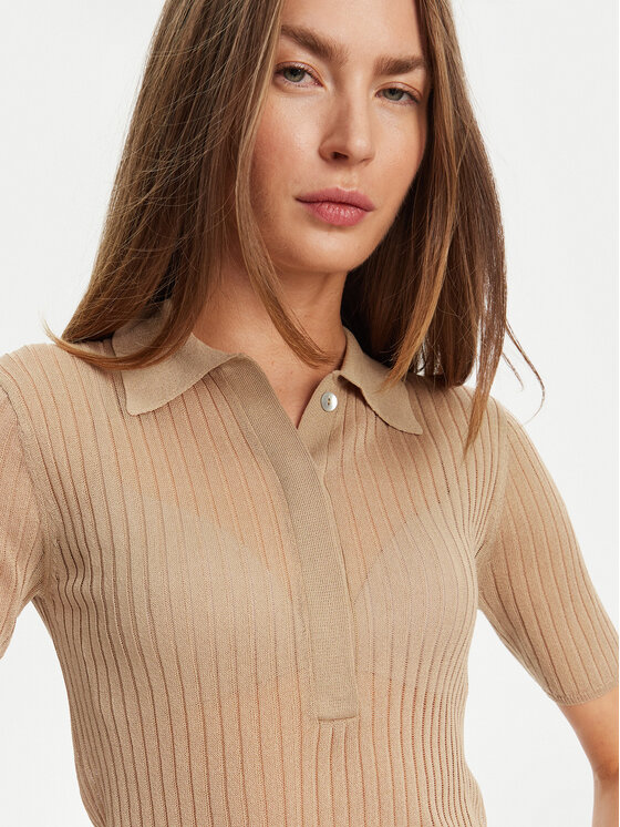 Marella Marella Pulover Torbole 2513361145 Bej Slim Fit