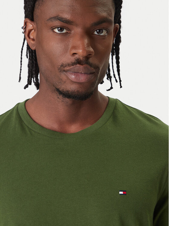 Tommy Hilfiger Tommy Hilfiger Tričko Ess Seasonal MW0MW39995 Zelená Regular Fit