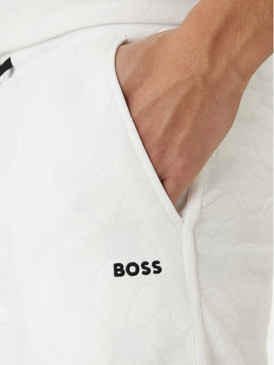 BOSS BOSS Sportske kratke hlače Member 50558883 Bijela Relaxed Fit