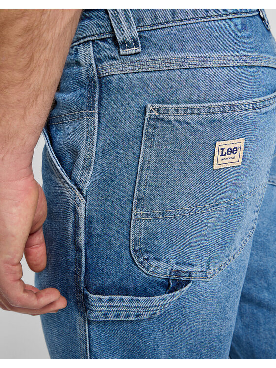 Lee Lee Jeansy CARPENTER Niebieski Loose Fit