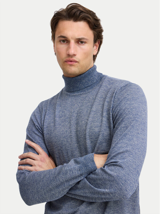 Blend Blend Rollkragenpullover 20717261 Blau Regular Fit
