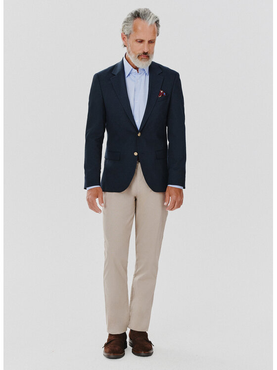Pako Lorente Pako Lorente Marynarka P24WF-3X-024 Granatowy Slim Fit