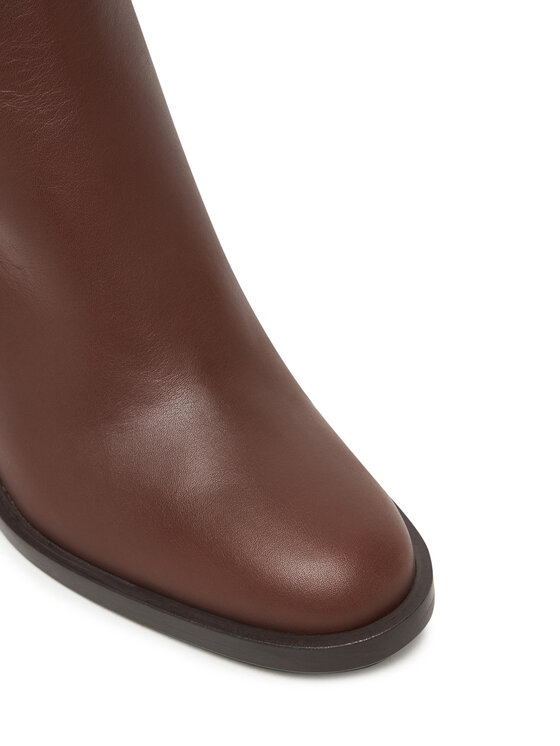 Max Mara Max Mara Polokozačky Midiboot80 25247960726 Hnědá